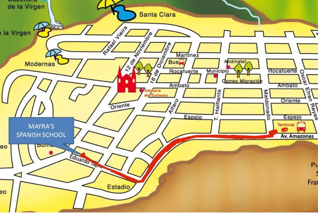 Mayra'S Apartments And Spanish School 바뇨스 외부 사진